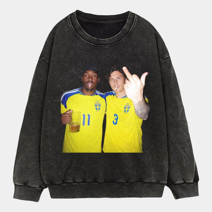 Sweden Football Style Tee 3.1