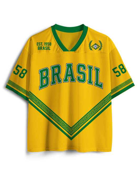 TheRetroTee The Brazil We Fell in Love With Mesh-Trikot