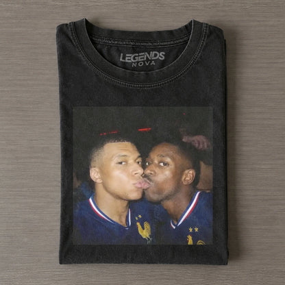 Ousmane Dembélé & Kylian Mbappé France Team Tee