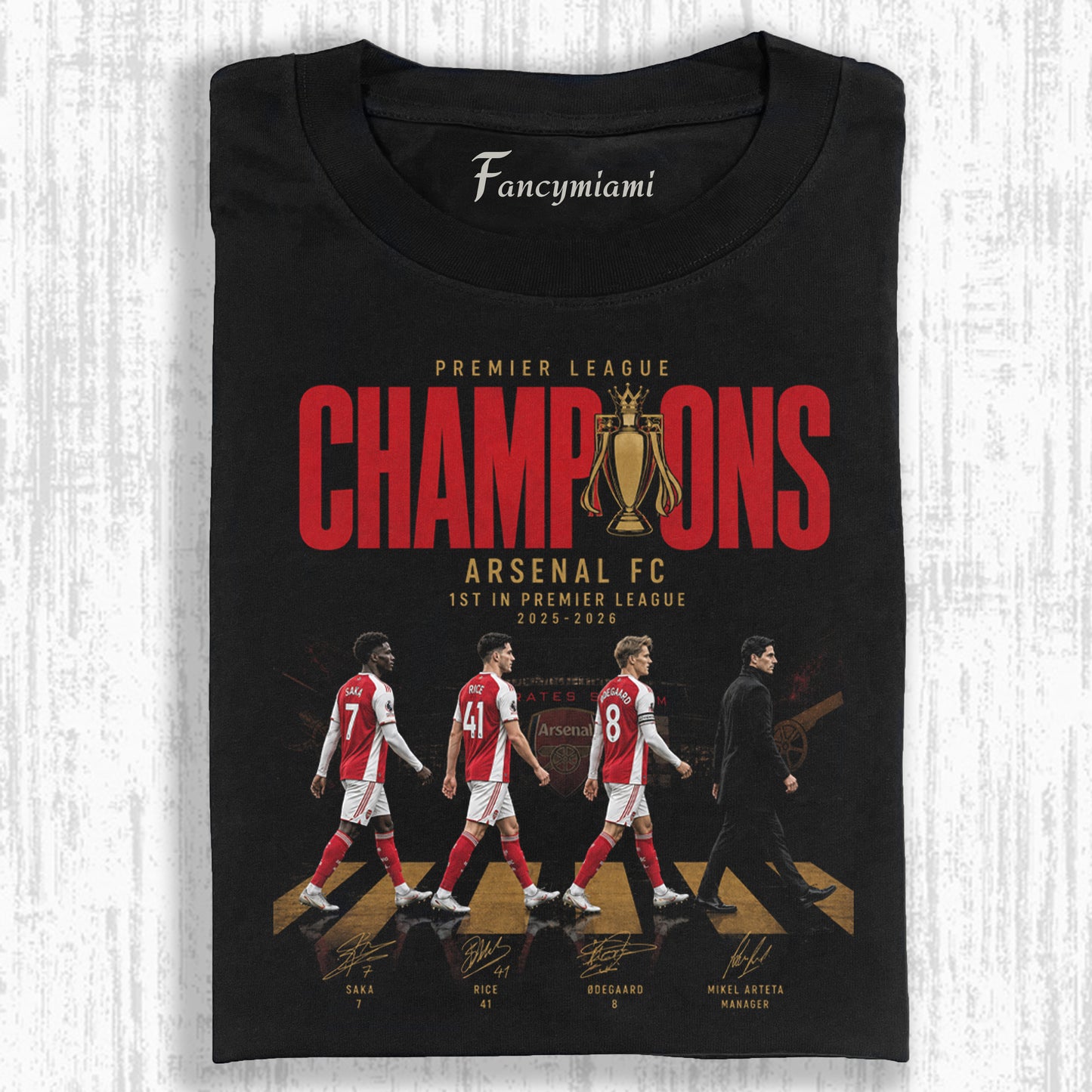 VINTAGE FOOTBALL CHAMP SQUAD DISTRESSED TEE