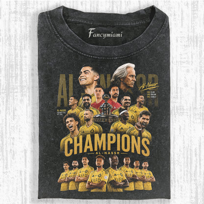 VINTAGE YELLOW KIT FOOTBALL CHAMP DISTRESSED TEE