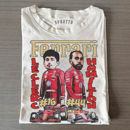 CHARLES LECLERC & LEWIS HAMILTON TEE