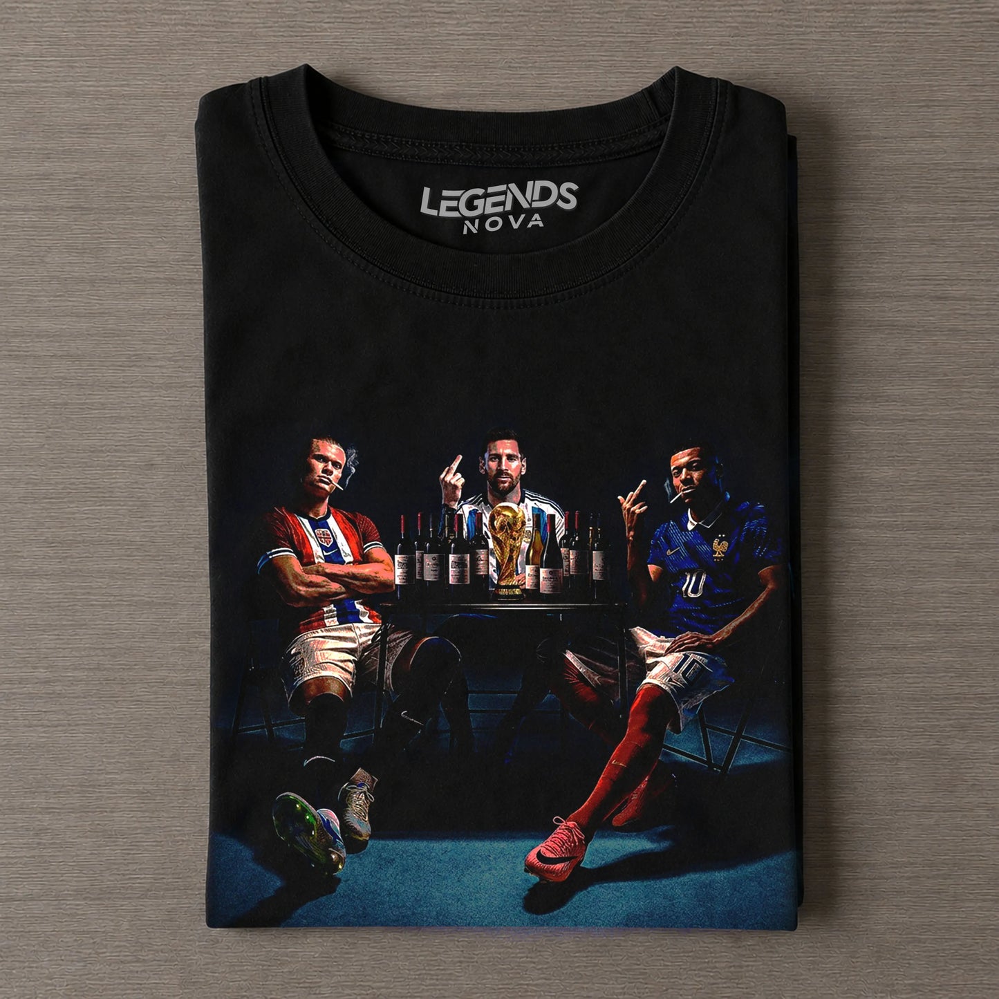 Haaland & Messi & Mbappé Tee
