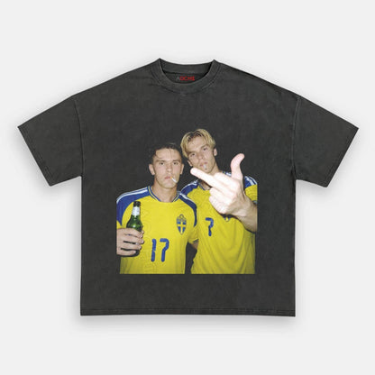 Sweden Football Style Tee 3.4