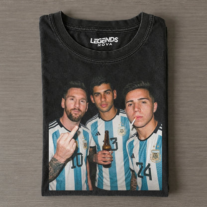 Enzo Fernandez & Lionel Messi & Cristian Romero Tee