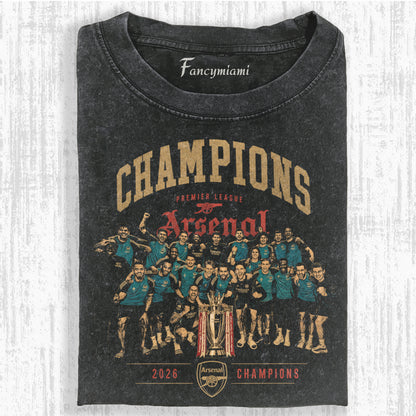 VINTAGE FOOTBALL CHAMP TEAM DISTRESSED TEE