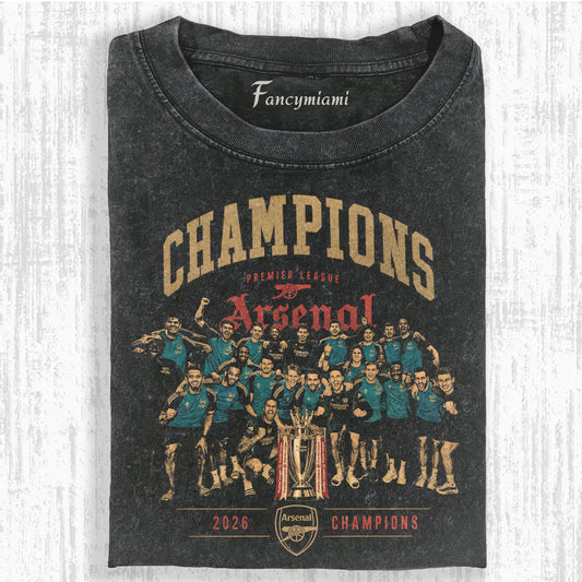 VINTAGE FOOTBALL CHAMP TEAM DISTRESSED TEE