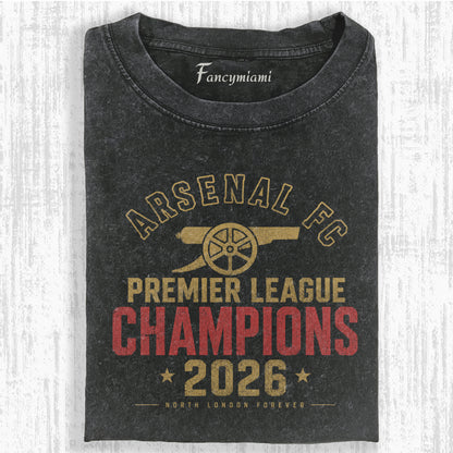VINTAGE FOOTBALL CHAMP SQUAD DISTRESSED T-SHIRT