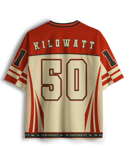 TheRetroTee Electricity Will Kill You Kids 1950er Netz-Trikot