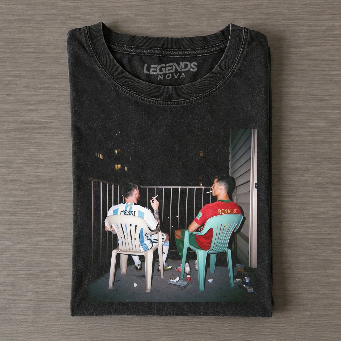 Cristiano Ronaldo & Lionel Messi Funny Graphic Tee