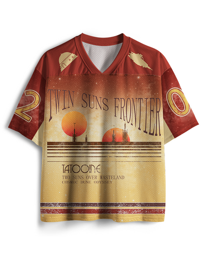 TheRetroTee Galaxy 1980s Mesh Jersey