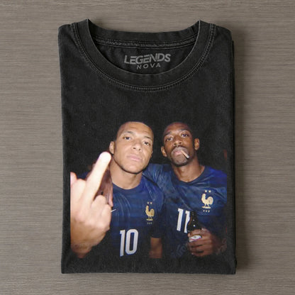 Ousmane Dembélé & Kylian Mbappé France Team Tee