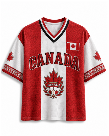 TheRetroTee Vintage Canada Football Heritage Mesh Jersey