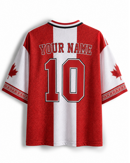 TheRetroTee Vintage Canada Football Heritage Mesh Jersey