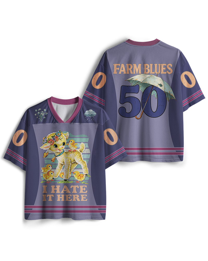 TheRetroTee I Hate It Here Maillot en maille années 50