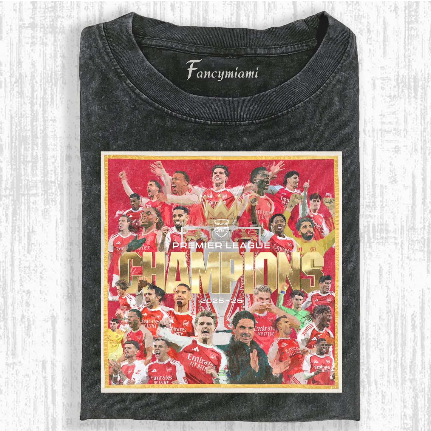 VINTAGE FOOTBALL CHAMP TEAM DISTRESSED T-SHIRT