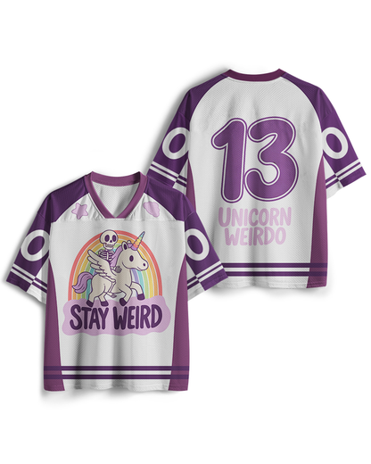 TheRetroTee Maillot en mesh Stay Weird