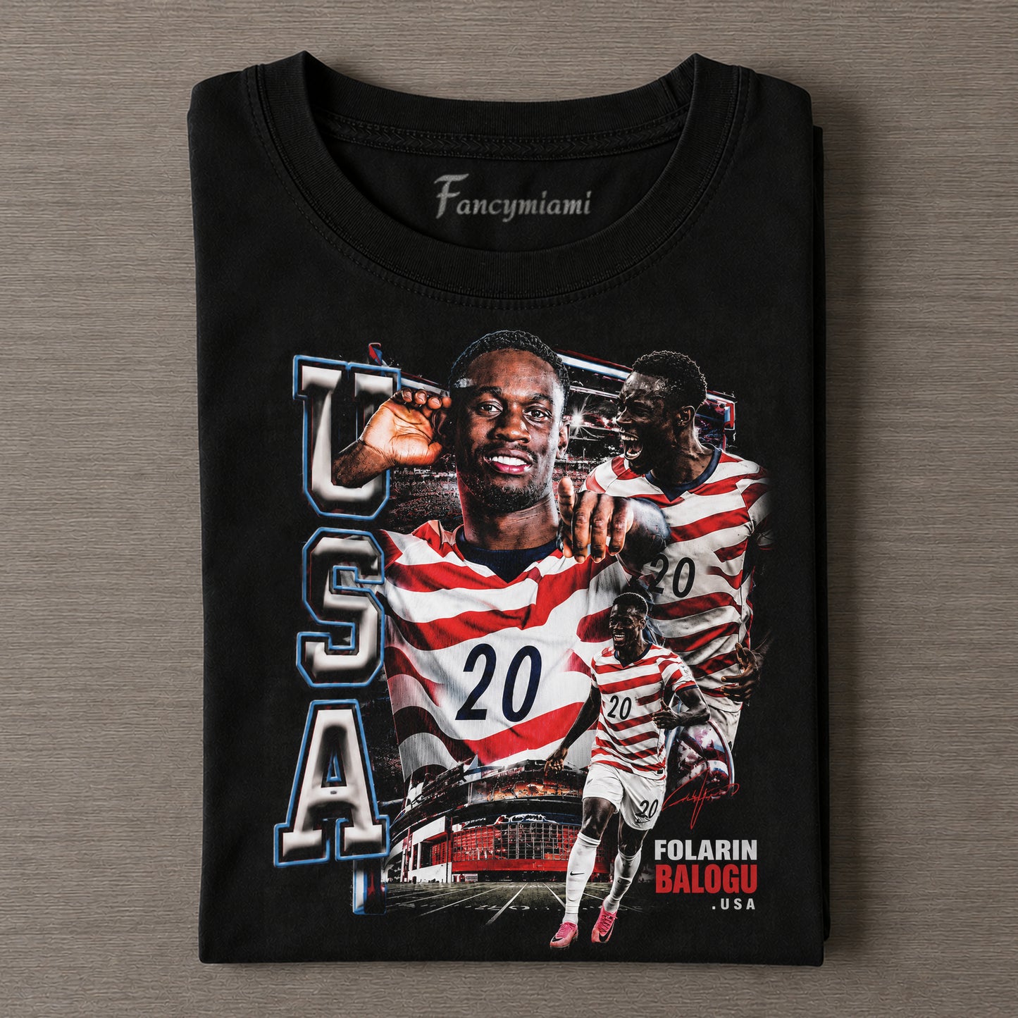TEE TRICOLORE NATIONAL SOCCER LIBERTY