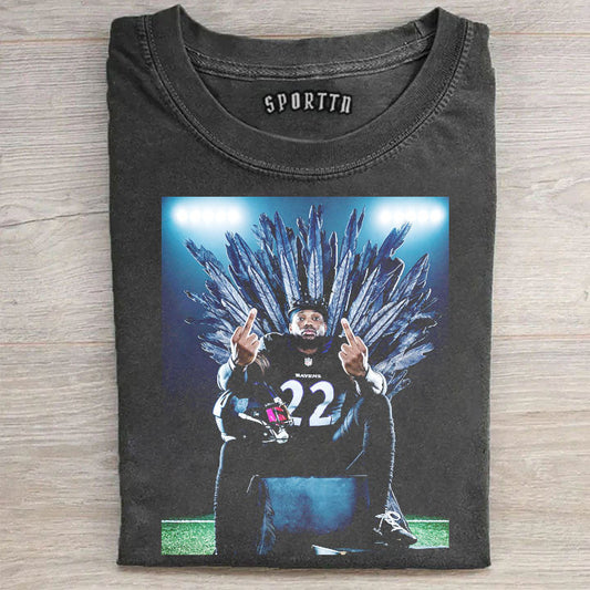 Derrick Henry King Henry NFL Baltimore Ravens #22 T-shirt