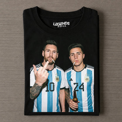 Lionel Messi & Enzo Fernaandez Tee