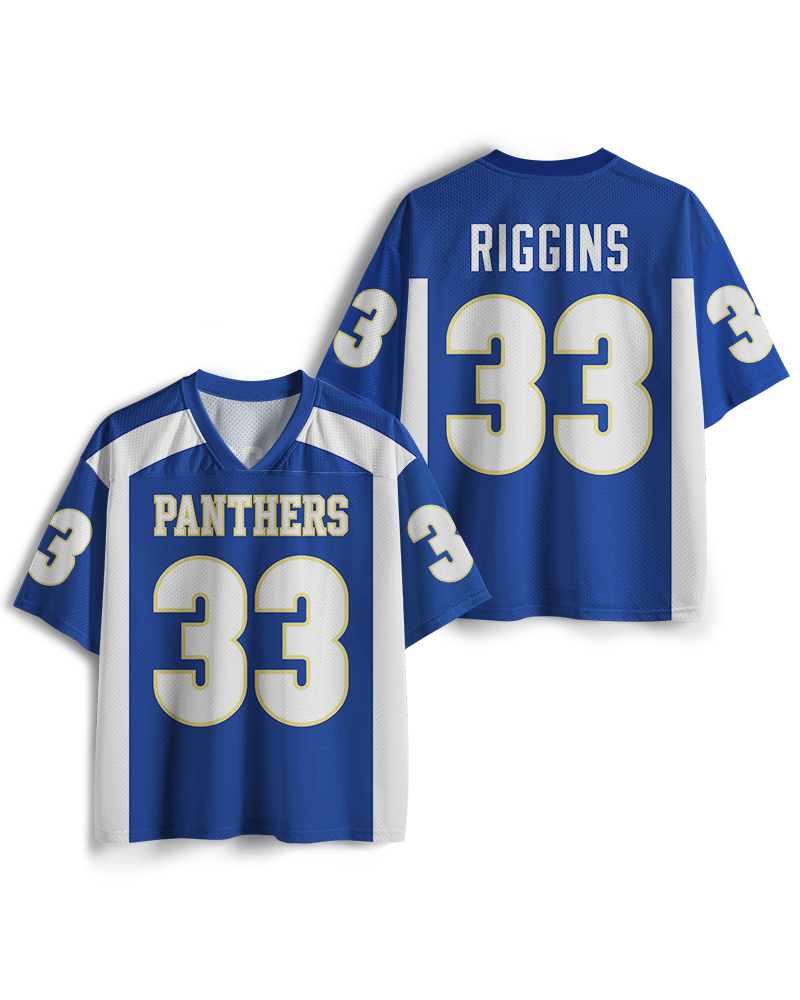 Maillot de football en maille TheRetroTee Small Town #33