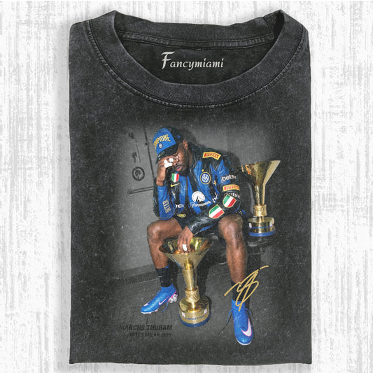 VINTAGE FOOTBALL CHAMP DISTRESSED GRAPHIC TEE