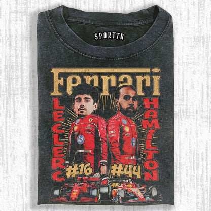 CHARLES LECLERC & LEWIS HAMILTON TEE