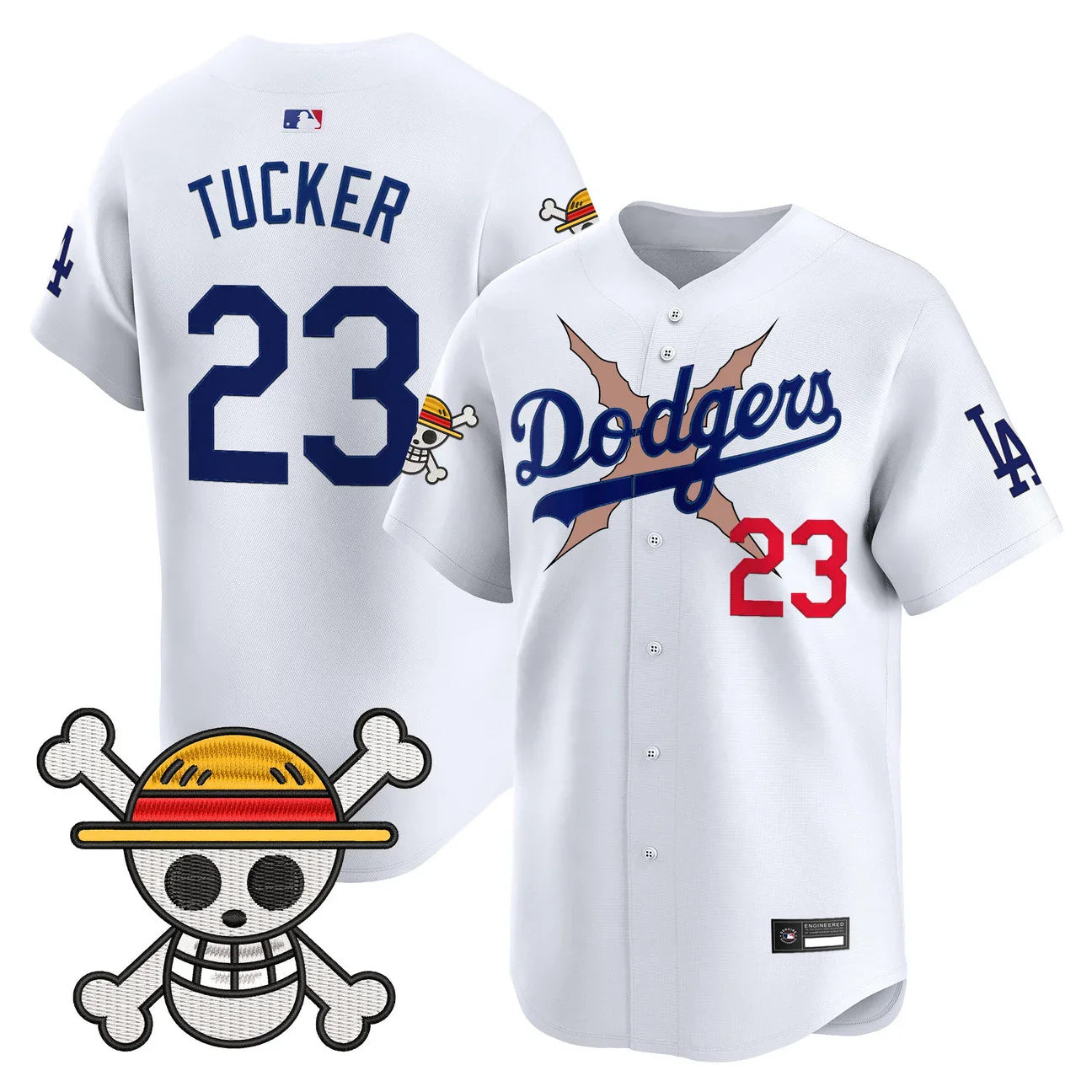 Men's Los Angeles Dodgers x One Piece Vapor Premier Limited Jersey - Stitched