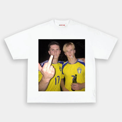 T-shirt style football Suède 3.3