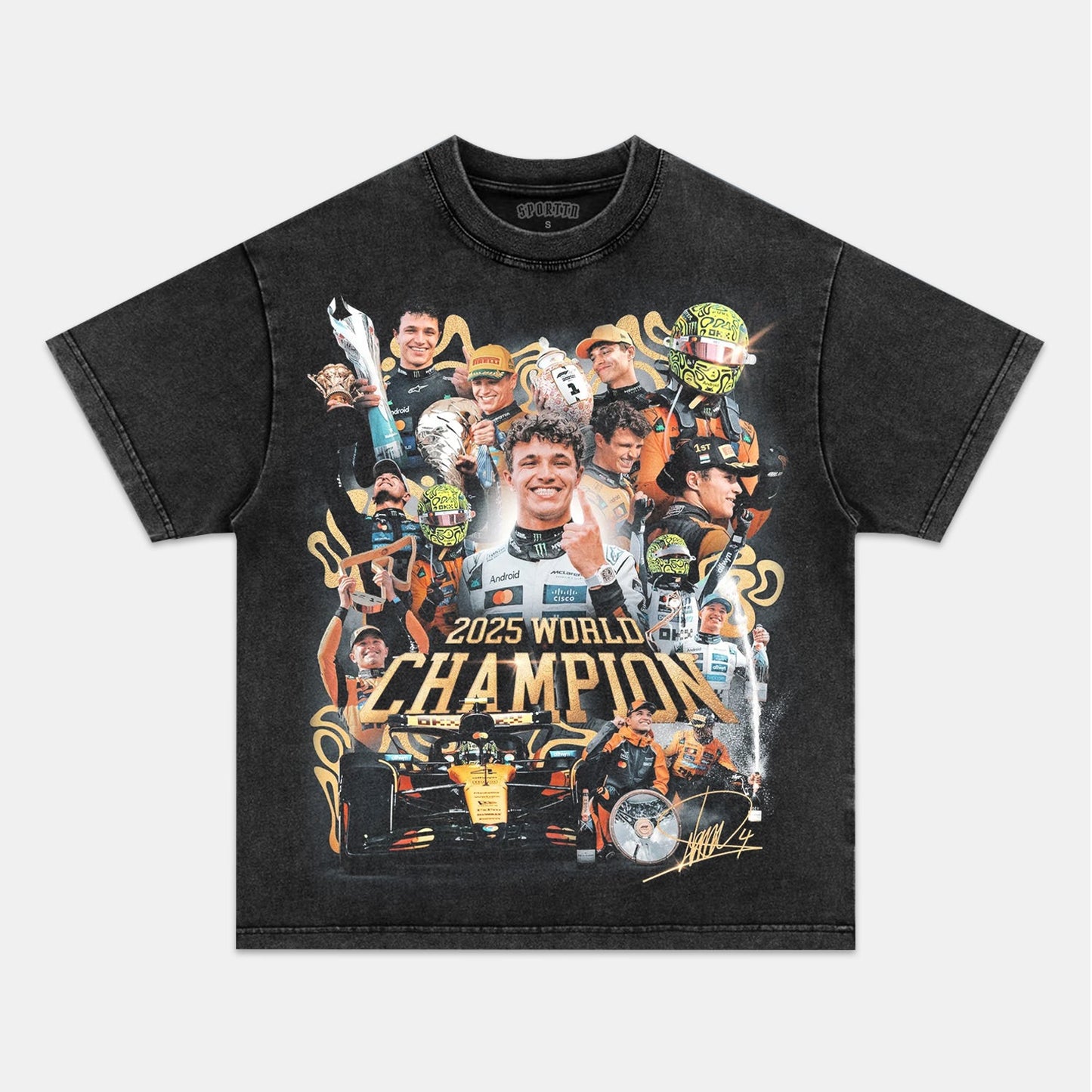 LANDO NORRIS 2025 WORLD CHAMPION V2 TEE