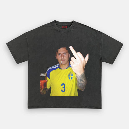 Sweden Football Style Tee 4