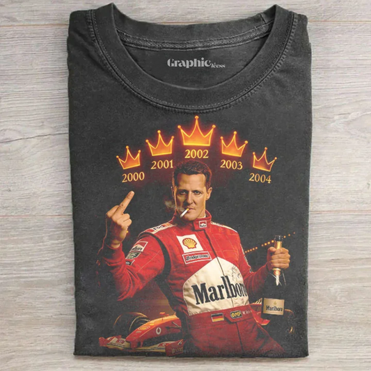 F1 Schumacher 5-Time Champion Legends Vintage T-Shirt
