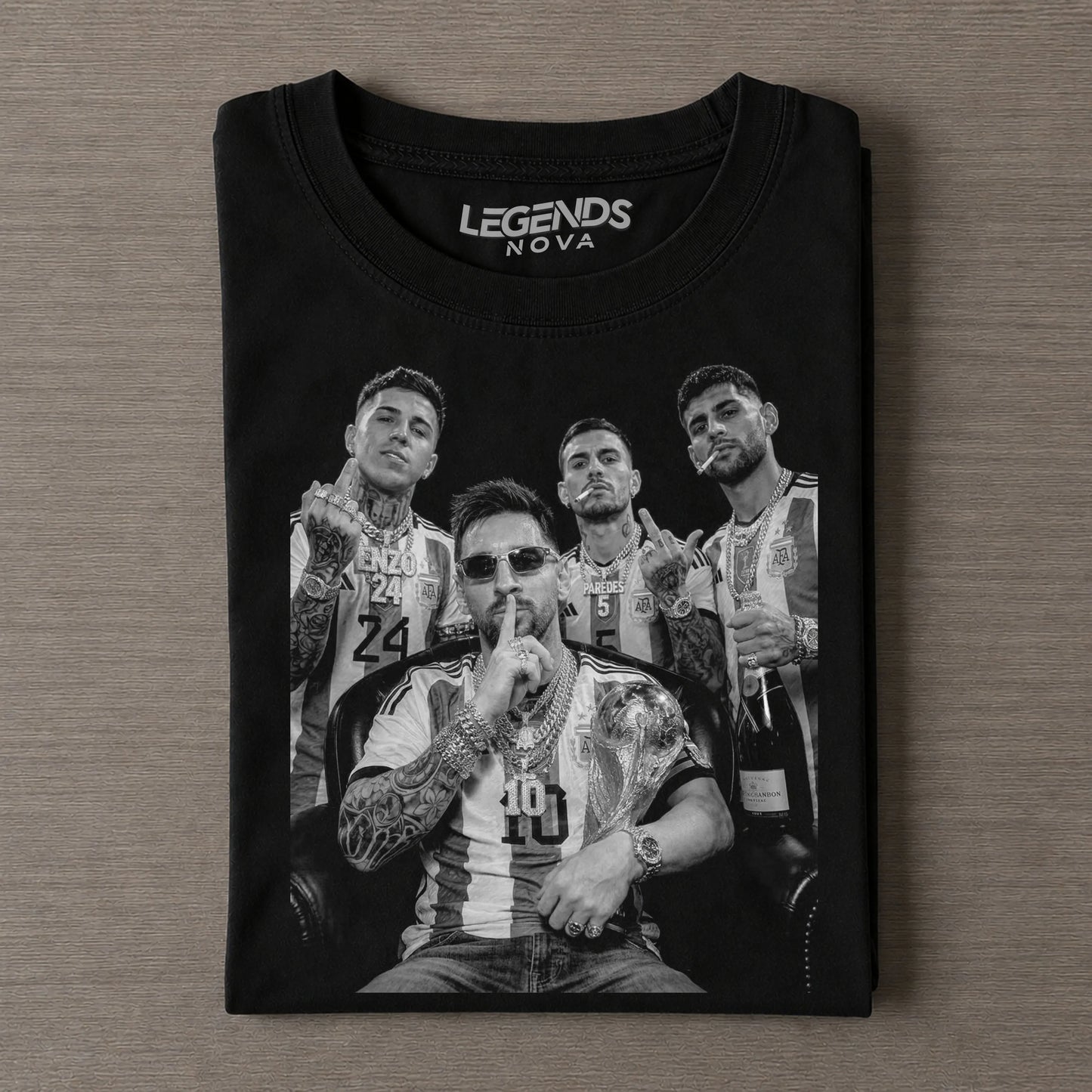 Enzo & Messi & Paredes & Romero Argentina Tee