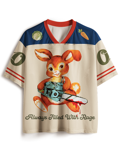 TheRetroTee Always Filled With Rage 1950er Mesh-Trikot