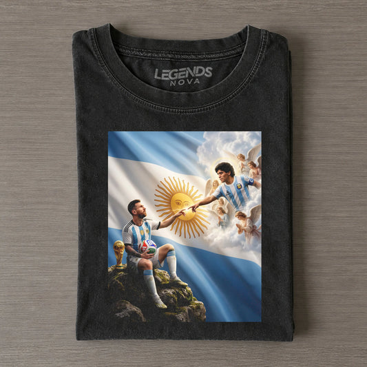 Argentina Messi & Diego Maradona Vintage Tee