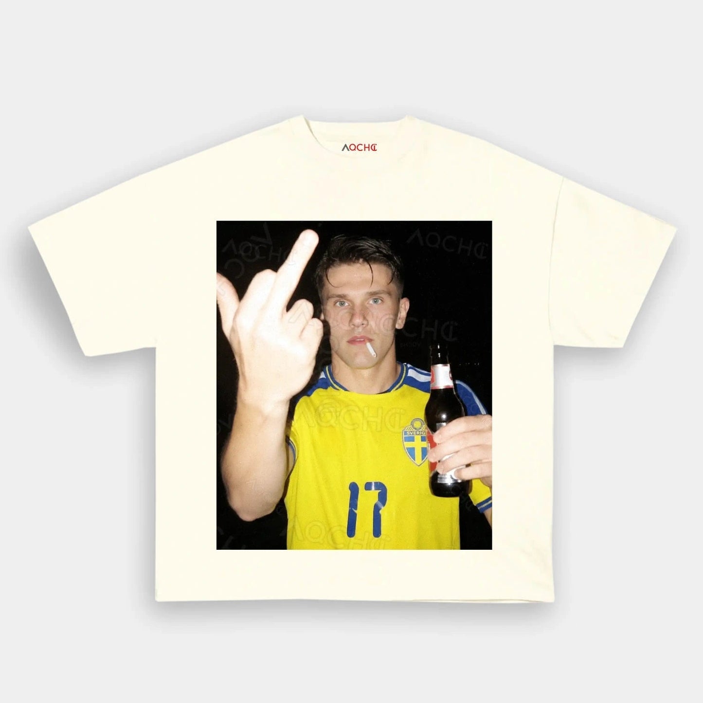 T-shirt style football Suède 10