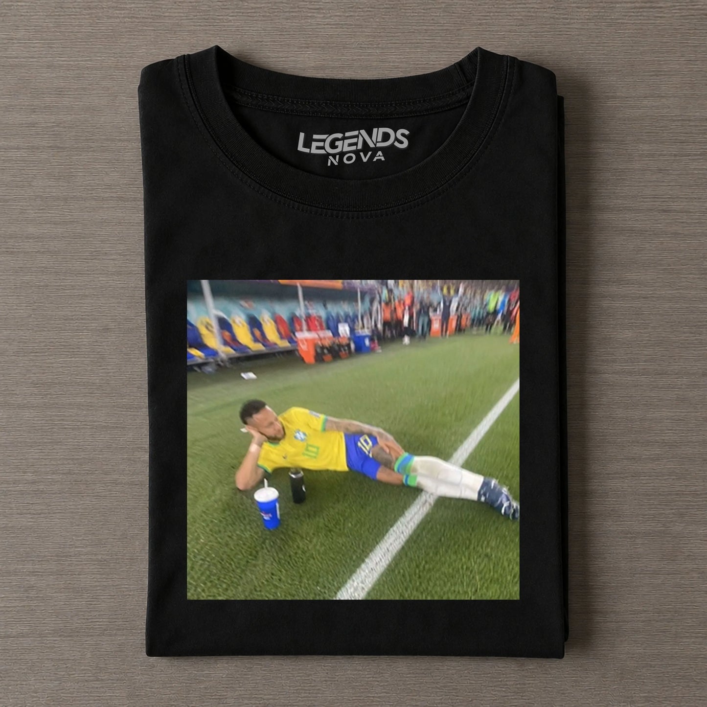 Neymar Chilling On Pitch Meme Tee