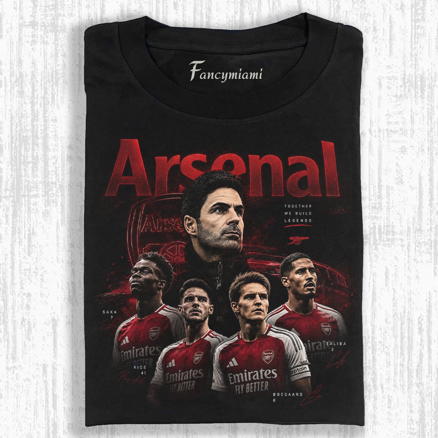 TEE DÉLAVÉ « VINTAGE FOOTBALL CHAMP SQUAD »