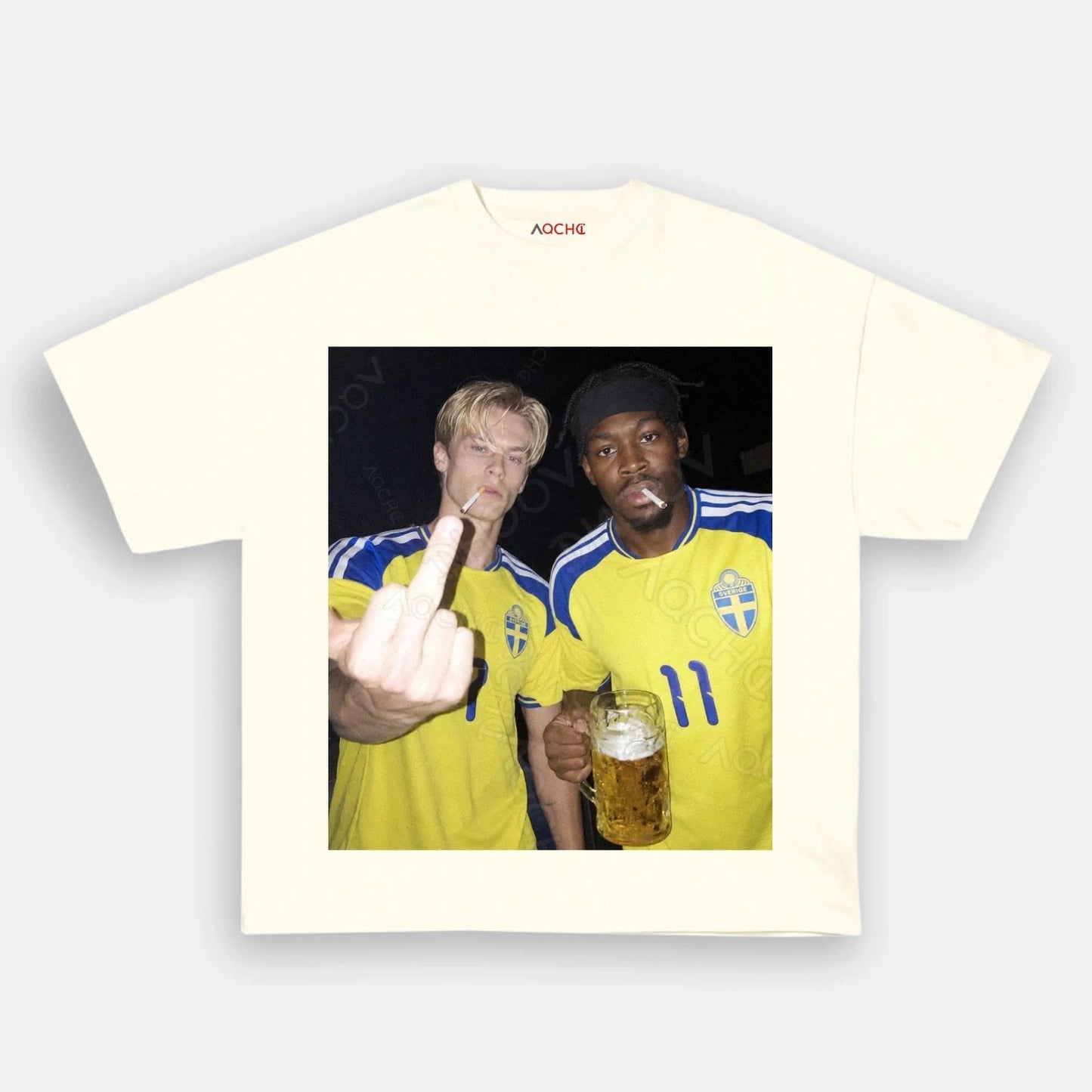 Sweden Football Style Tee 3.2