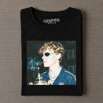 Wimbledon 2026 Men's Singles Champion Italy Jannik Sinner T-shirt