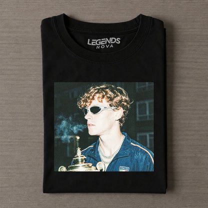 Wimbledon 2026 Men's Singles Champion Italy Jannik Sinner T-shirt