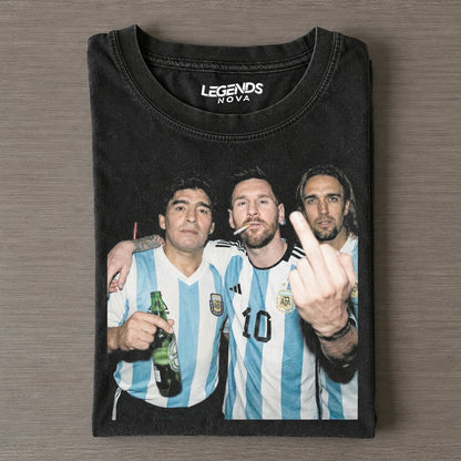 Lionel Messi & Diego Maradona & Gabriel Batistuta Tee