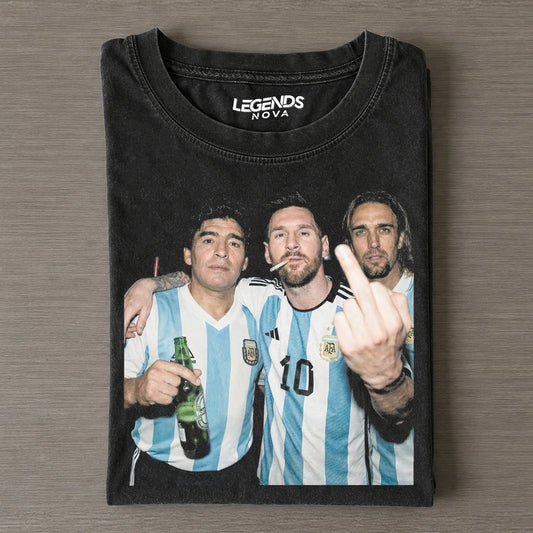 Lionel Messi & Diego Maradona & Gabriel Batistuta Tee