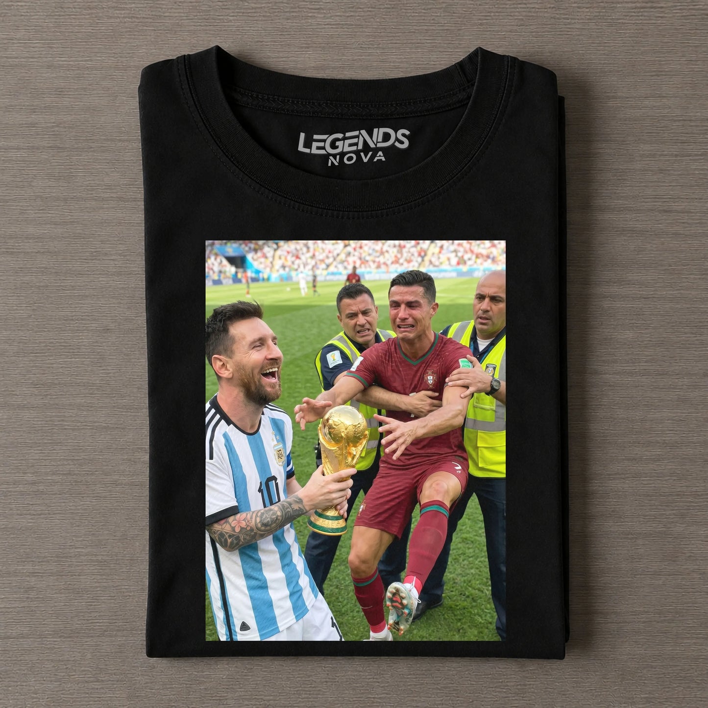 Messi & Cristiano Ronaldo Funny World Cup Photo 2026 Vintage Tee