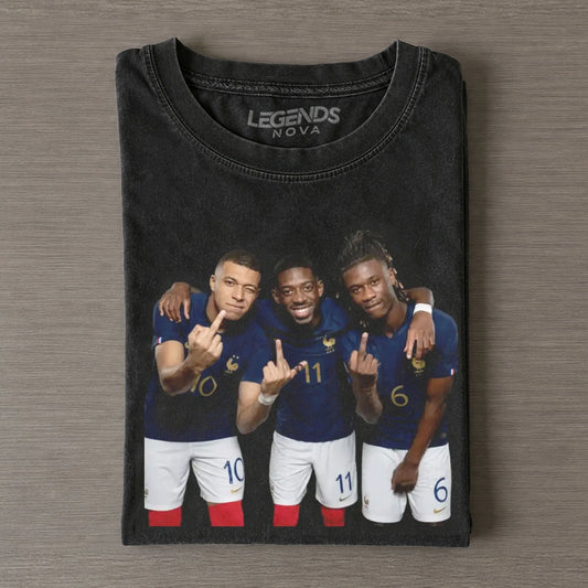 Kylian Mbappé & Michael Olise & Rayan Cherki & Aurélien Tchouaméni France Team Tee