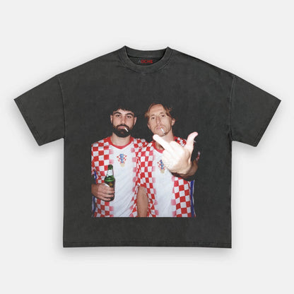 Kroatien Fußball-Style T-Shirt