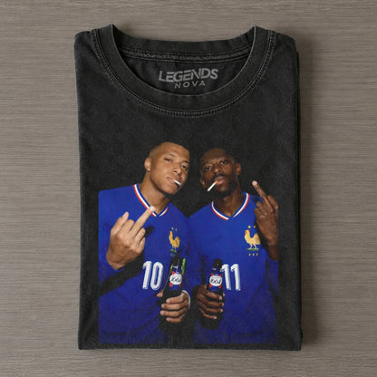 Ousmane Dembélé & Kylian Mbappé France Team Tee