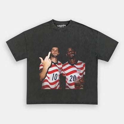 Christian Pulisic & Folarin Balogun USA TEE 1.9