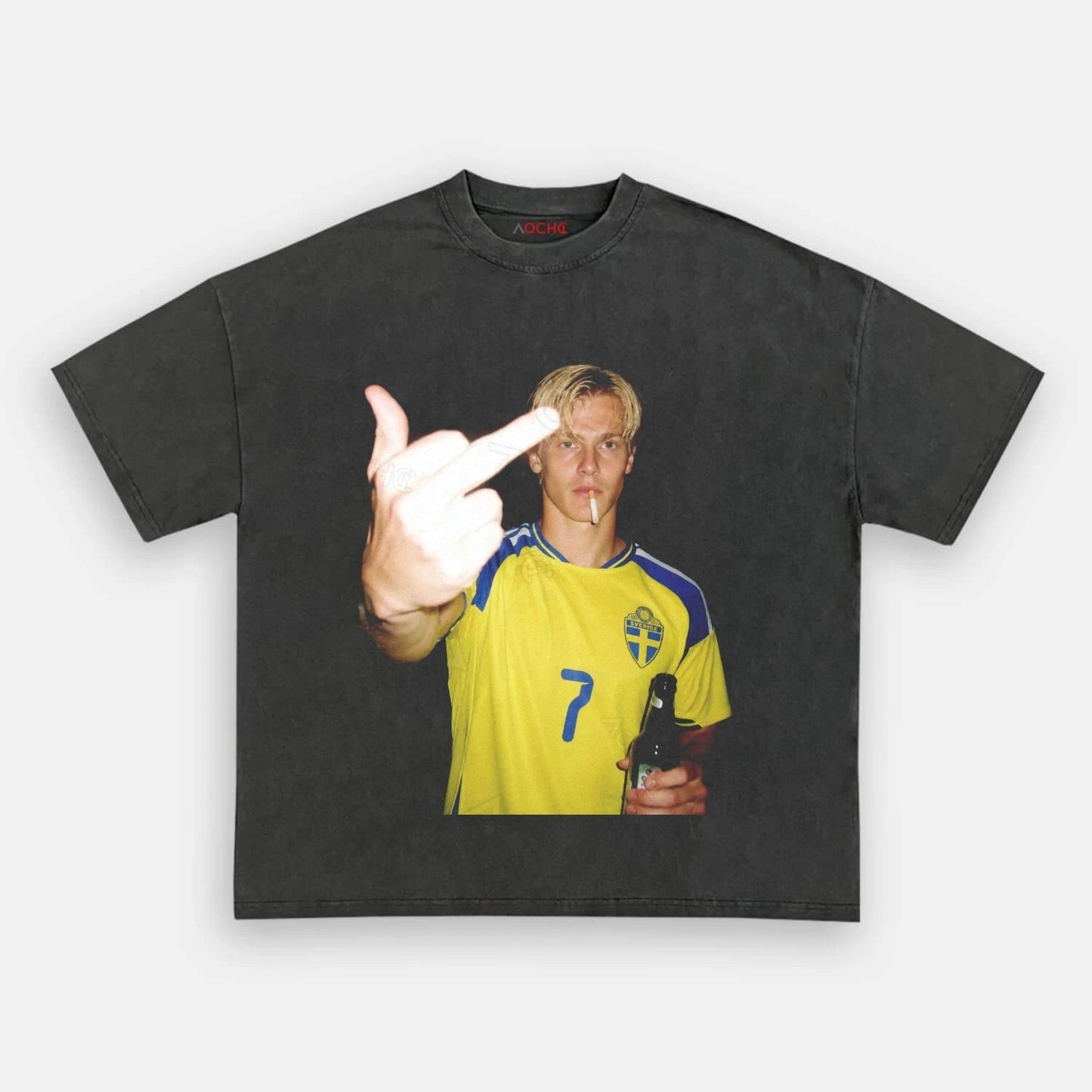 T-shirt style football Suède 6