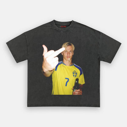 T-shirt style football Suède 6